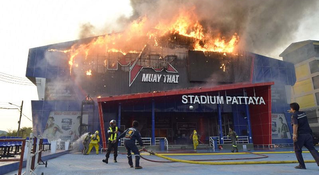 Fire Guts Muay Thai Stadium In Pattaya