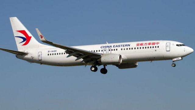 A China Eastern Airlines Boeing 737-800, the same model that crashed today