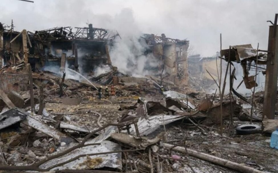 Dnipro airport, destroyed by a Russian attack