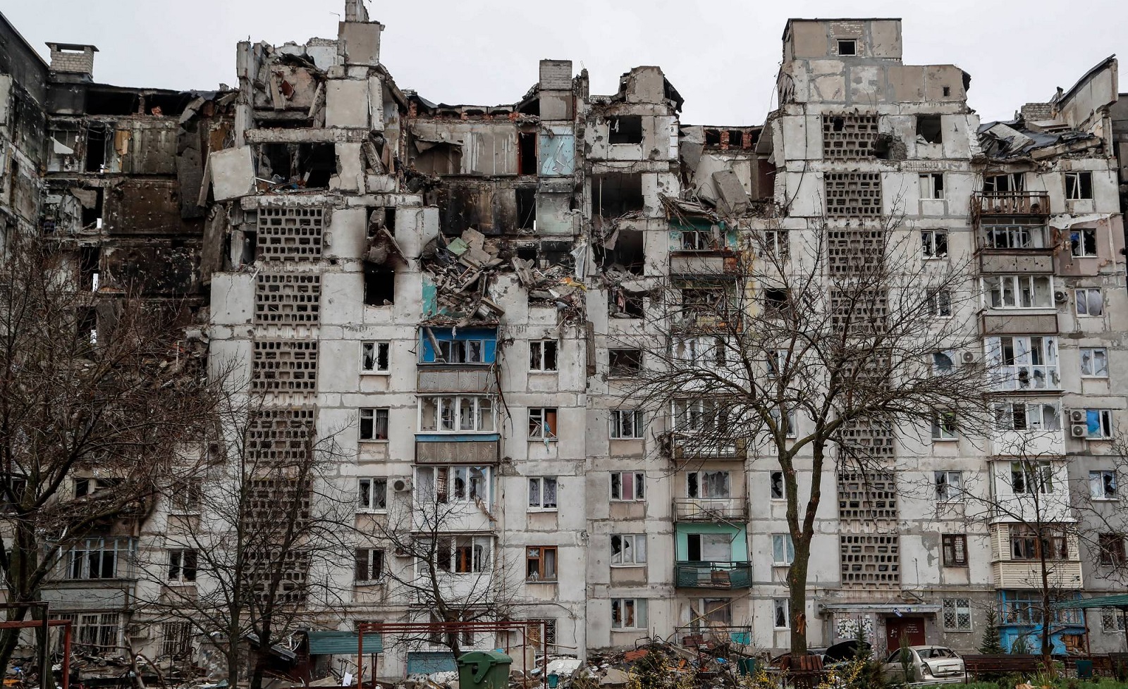 The destroyed city of Mariupol