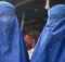 Afghan women wearing burqas