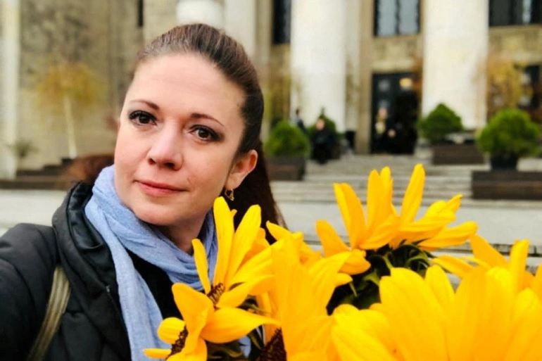 Russian journalist Oksana Baulina, killed in Kyiv