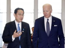 Japanese prime minister Fumio Kishida and US president Joe Biden