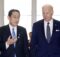 Japanese prime minister Fumio Kishida and US president Joe Biden