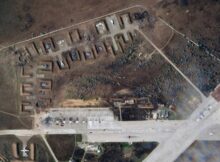 Destroyed airbase in Crimea