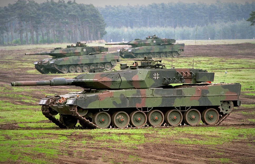 The German-manufactured Leopard tank