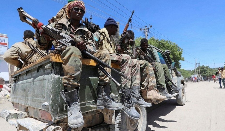 Armed fighters in Somaliland