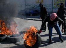 Protests in the West Bank following news of the killings